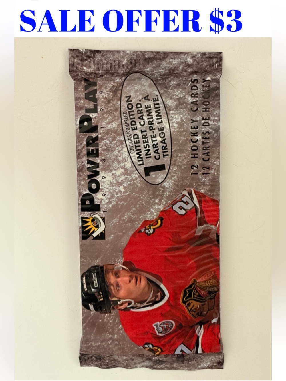 1993/94  Fleer Power Play Tall Boys Hockey Cards Pack